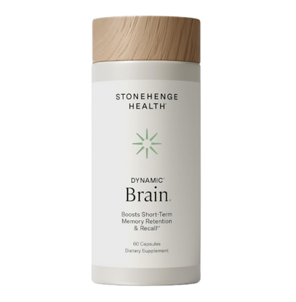 Stonehenge Health Dynamic Brain | Bacopa Supplement for Memory and Focus Brain Supplements for Memory and Focus Nootropic Retention Cognitive Support Phosphatidylserine DHA Choline Huperzine A