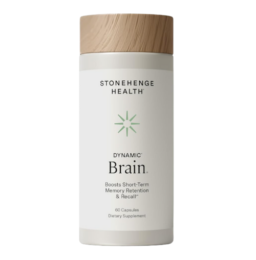 Stonehenge Health Dynamic Brain | Bacopa Supplement for Memory and Focus Brain Supplements for Memory and Focus Nootropic Retention Cognitive Support Phosphatidylserine DHA Choline Huperzine A