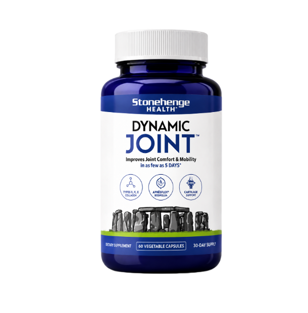 Stonehenge Health Dynamic Joint | AprèsFlex® Boswellia Comfort & Mobility Joint Supplement for Mobility Flexibility and Comfort with AprèsFlex Boswellia MSM Turmeric Bromelain Hyaluronic Acid